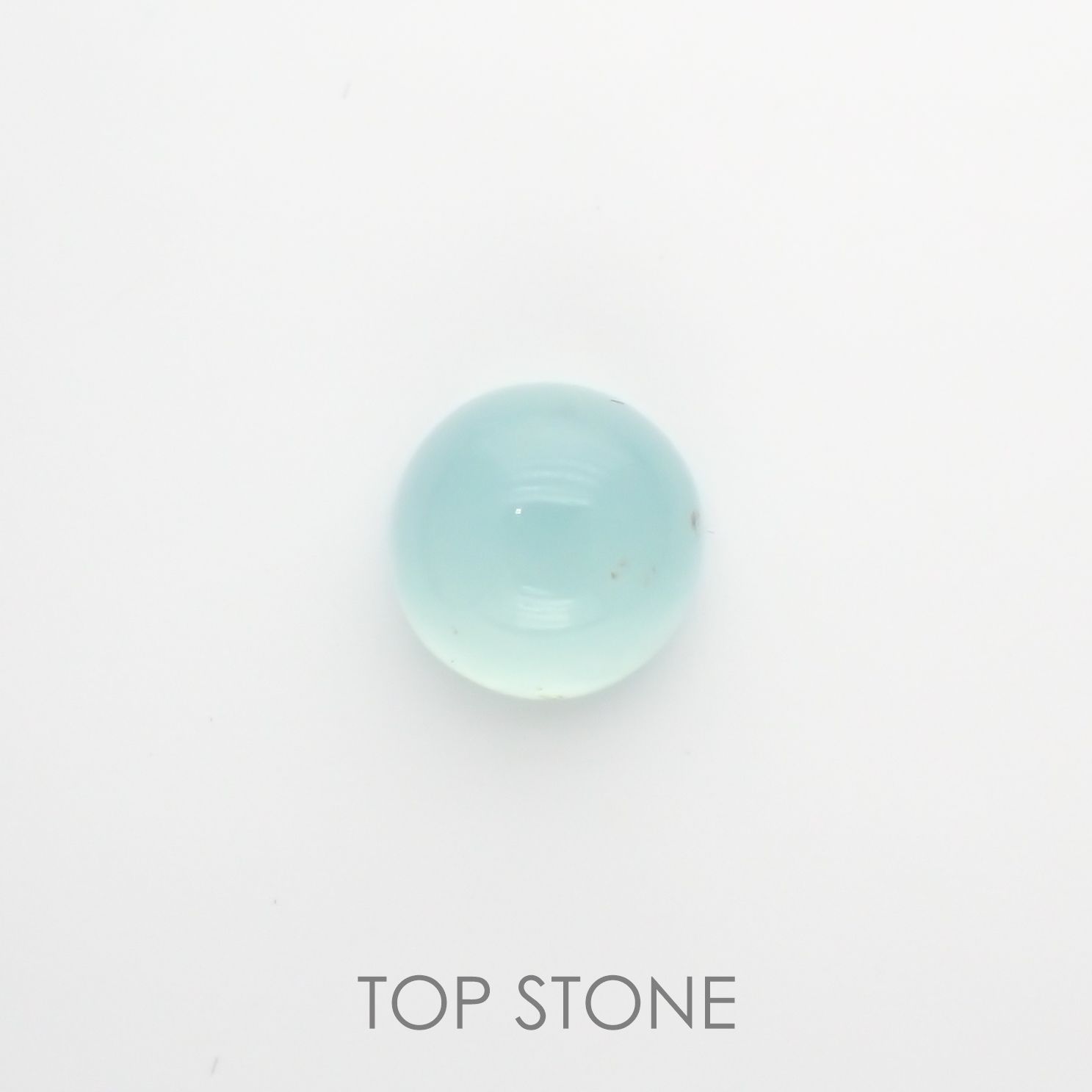 アクアプレーズ(宝石名ブルー グリーン・カルセドニー) 南アフリカ産 2.15ct 識別済[210912340]7.8×7.8mm前後