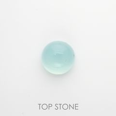アクアプレーズ(宝石名ブルー グリーン・カルセドニー) 南アフリカ産 2.15ct 識別済[210912340]7.8×7.8mm前後
