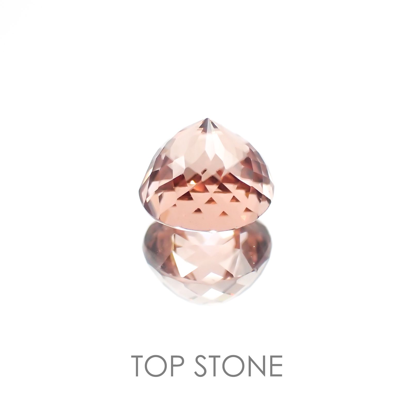 オレンジジルコン(宝石名ジルコン) スリランカ/カンボジア産 2.59ct 識別済[20128041]7×7mm前後