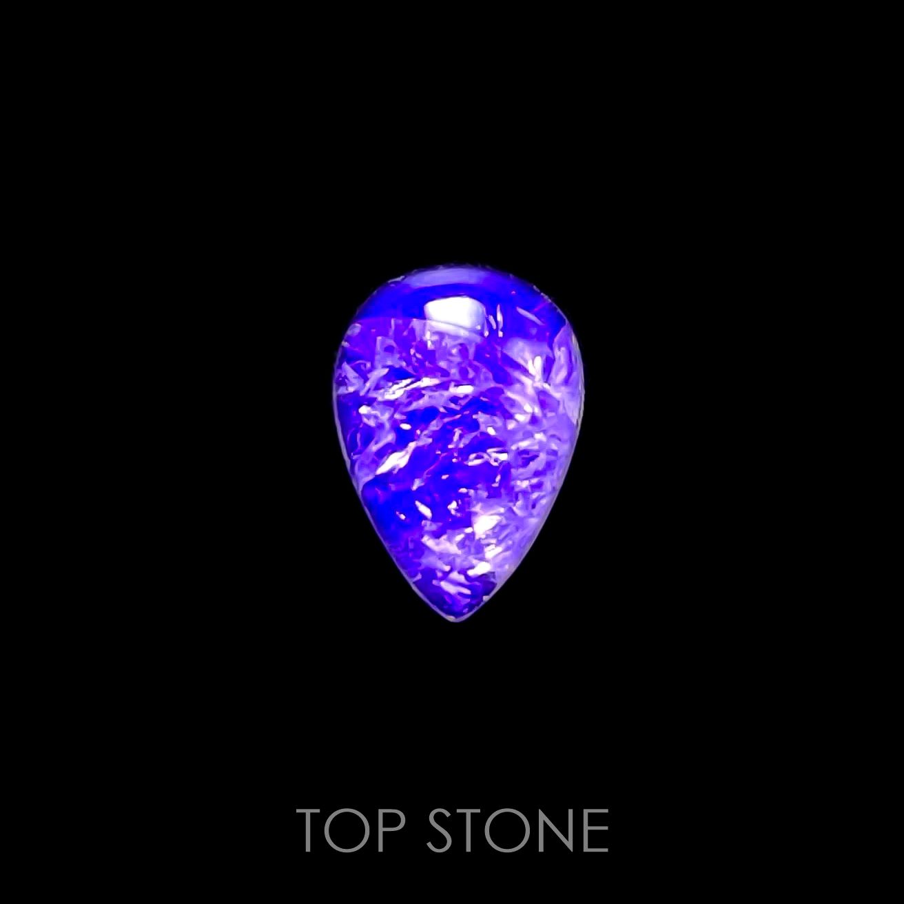 フローライト フルオレッセンス(宝石名フルオライト)イギリス・ロジャリー鉱山産 1.85ct 識別済[211113771]9.6x6.8mm前後