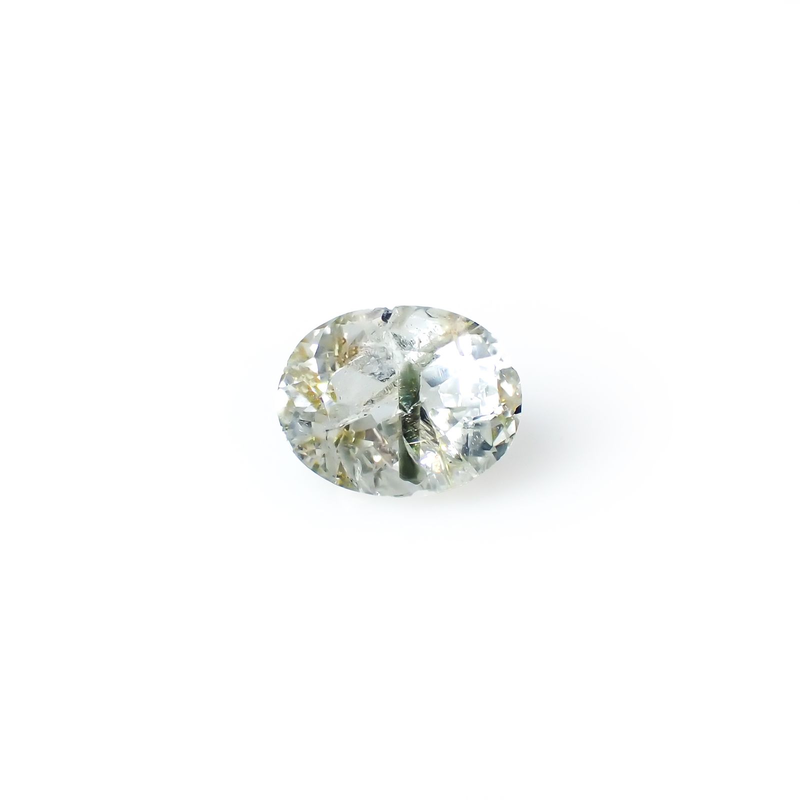 アパタイトイントパーズ(宝石名アパタイト イン トパーズ)ブラジル産 19.43ct 識別済[240225932]16.8x13.2mm前後