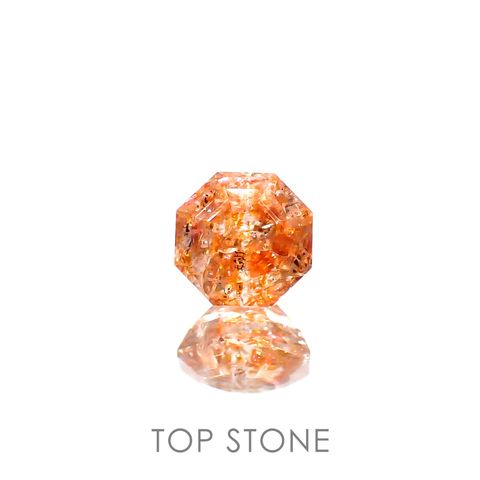 ◇オクタゴンカット◇イリュージョンサンストーン タンザニア産 0.62ct[230320951]5.1x5mm前後