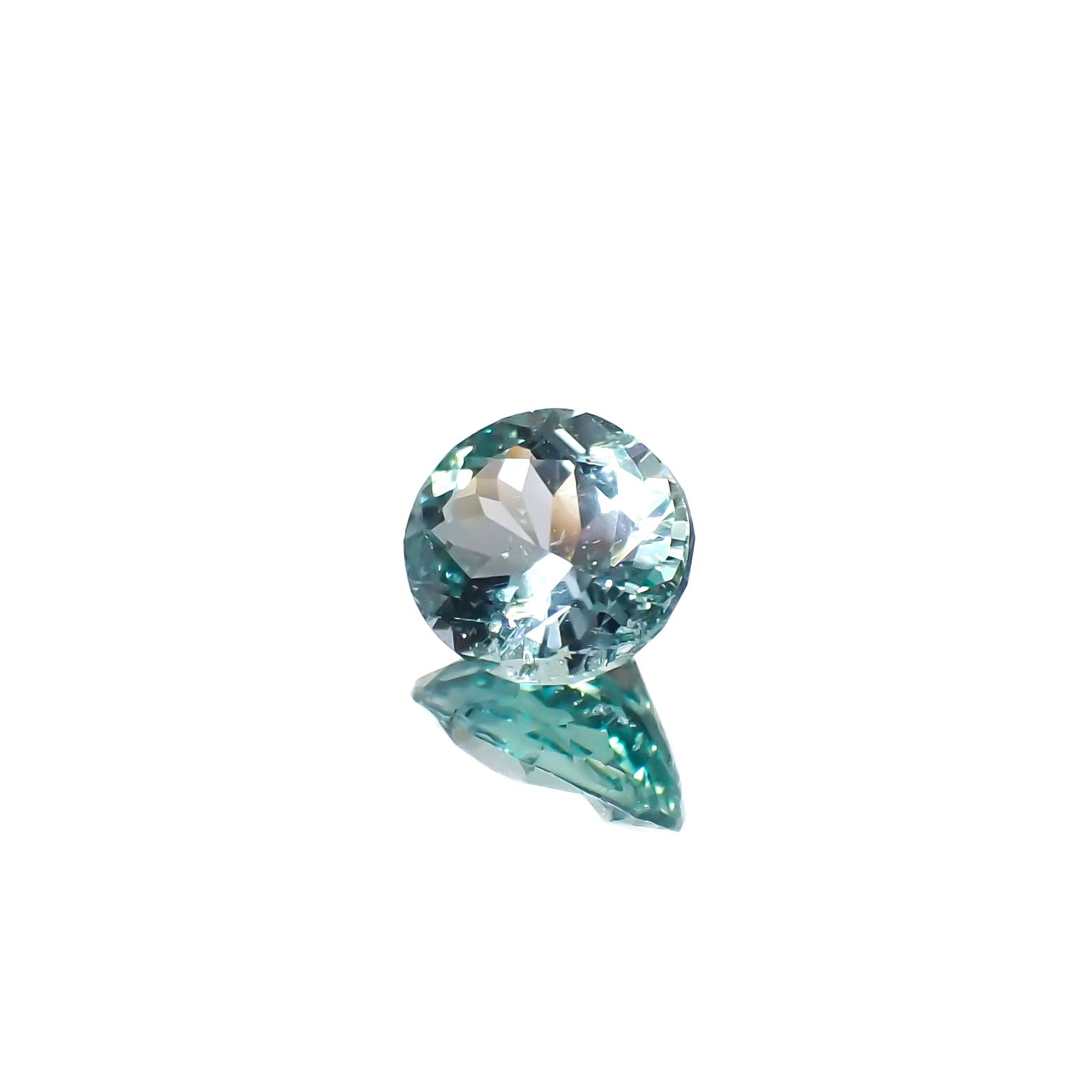 ブルーグリーンコーネルピン タンザニア産 1.15ct[240327011]7.2x6.1mm前後