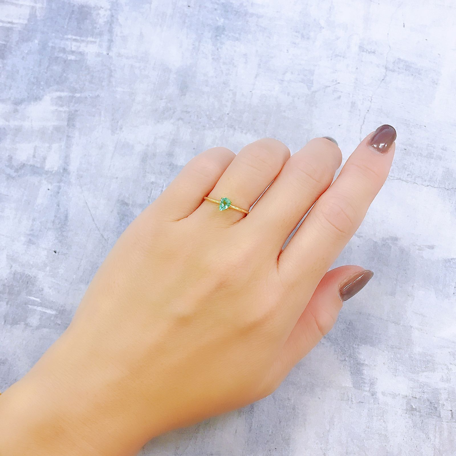 パステルカラーエメラルド コロンビア産 0.29ct[220918058]5.1x3.8mm前後
