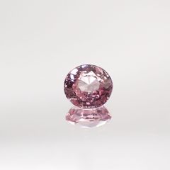 パパラチャサファイア(宝石名サファイア/別名パパラチャ・サファイア) スリランカ産 0.483ct ソ付(日独)[210711680]4.6×4.2mm前後
