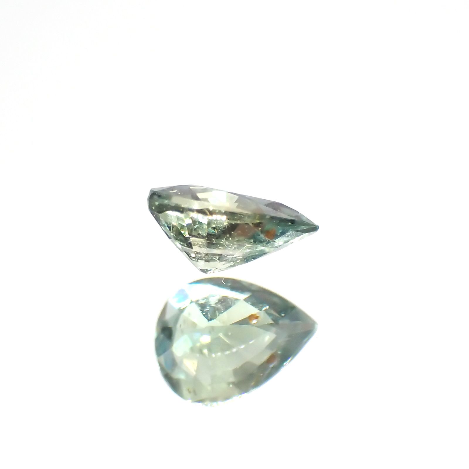 グリーンクリソベリル(宝石名クリソベリル)スリランカ/マダガスカル産 0.24ct 識別済[220114479]4.5x3.4mm前後