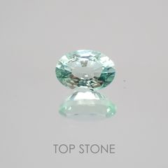 ミントベリル(宝石名グリーン・ベリル) ブラジル産 0.60ct 識別済[21079831]6.5×4.5mm前後