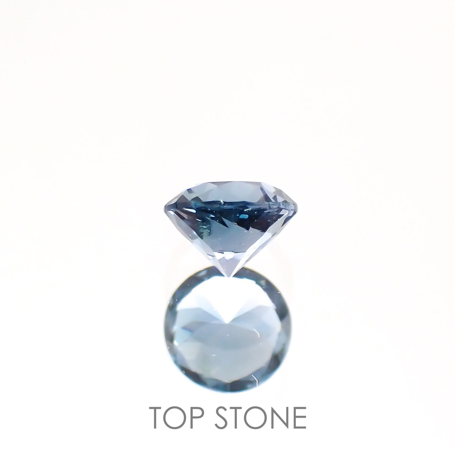 グレイッシュブルースピネル ビルマ産 ルース 0.29ct[210913137]3.9×3.9mm前後