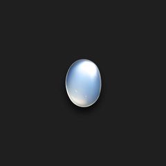 ムーンストーン(宝石名オーソクレース)インド/スリランカ産 1.11ct 識別済[240527724]8.2x6.2mm前後