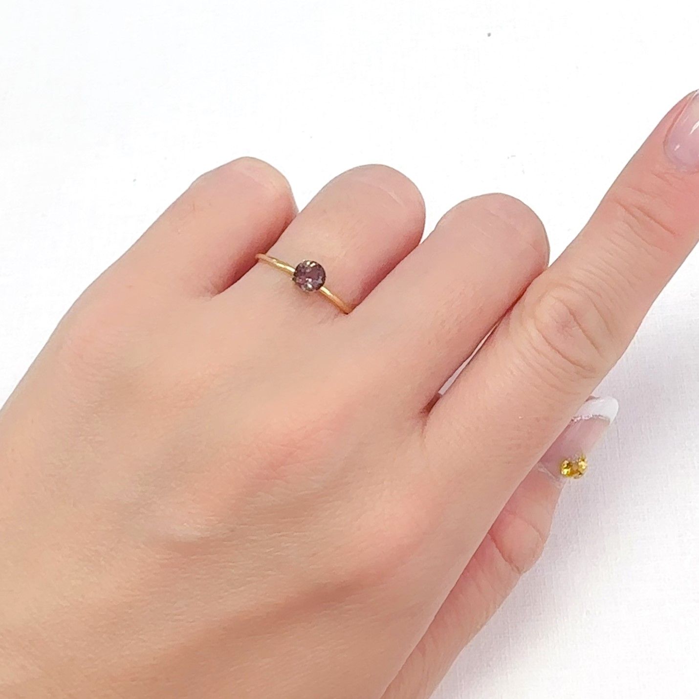 アキシナイト パキスタン産 0.48ct[240628363]4.7x4.7mm前後