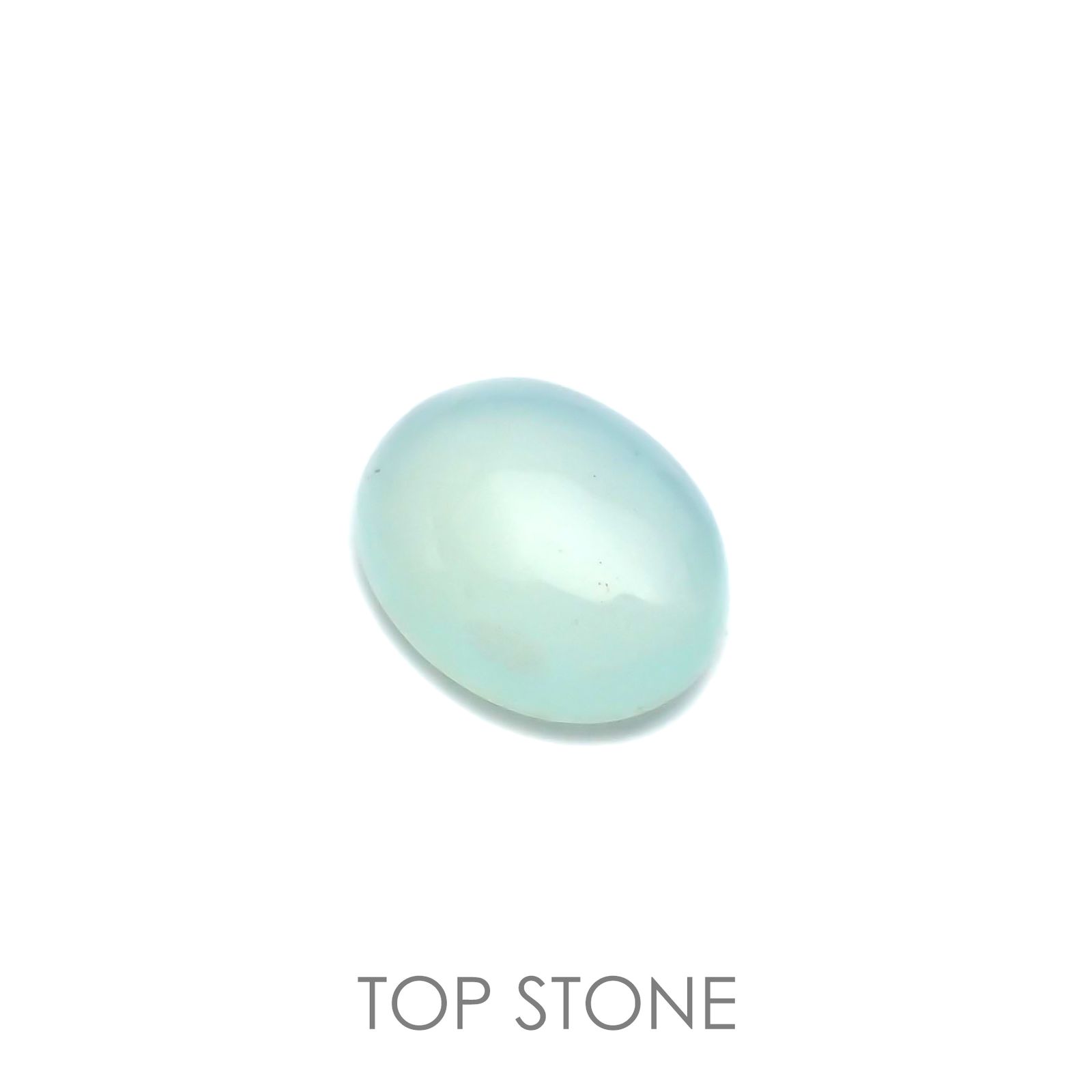 ブルーオパール(宝石名コモンオパール) ペルー産 1.21ct 識別済[21039188]9×7.1mm前後