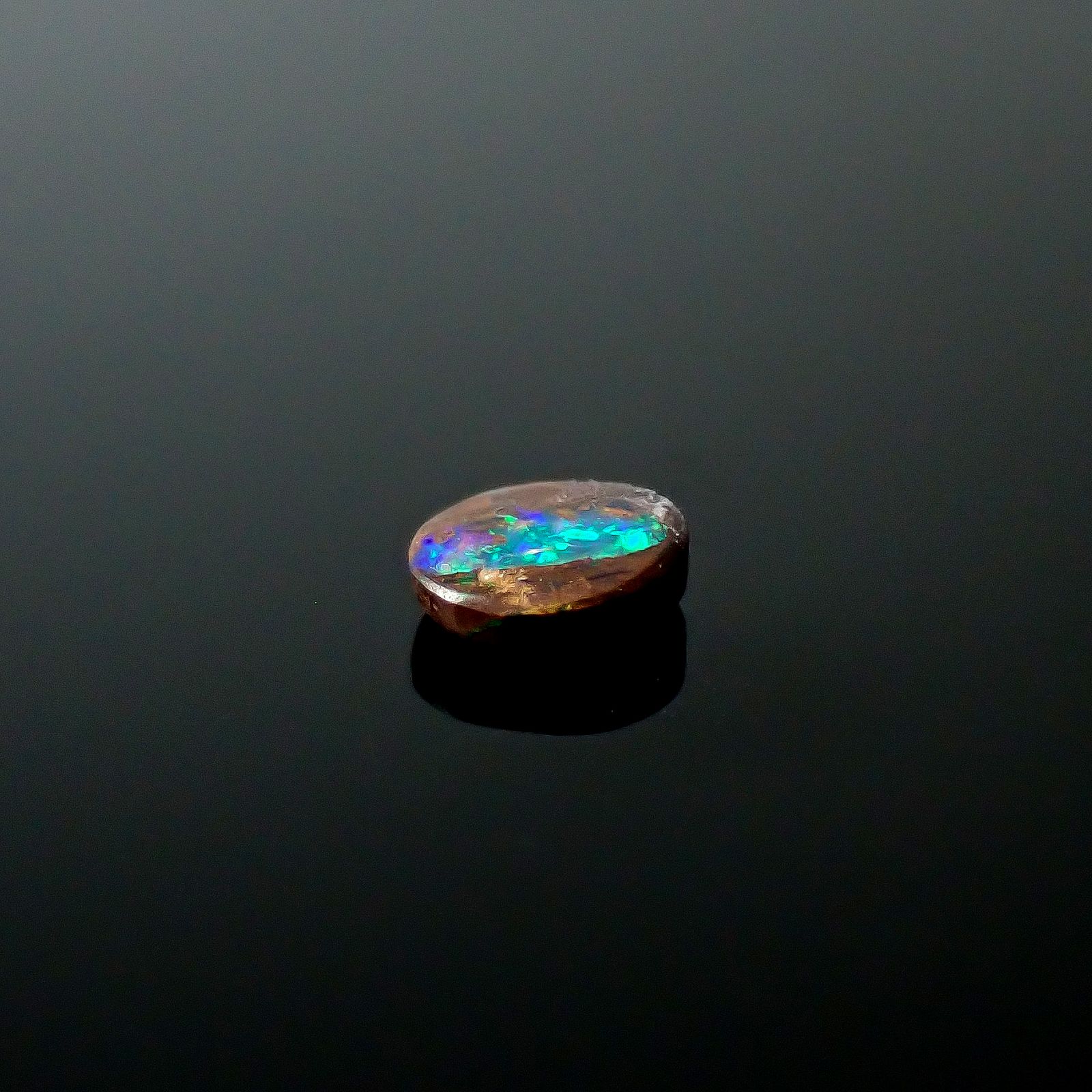 ウッドオパール オーストラリア産 0.15ct / 4.1x3.6mm前後 [251131298]