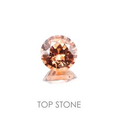 オレンジジルコン(宝石名ジルコン) スリランカ/カンボジア産 1.18ct 識別済[20128043]6.2×6.2mm前後