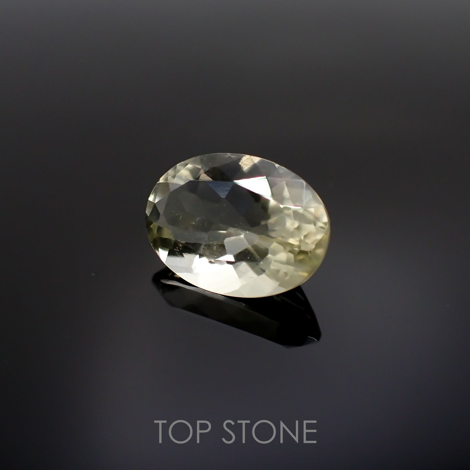 リビアングラス(宝石名インパクトガラス(衝撃溶融ガラス))エジプト・リビア砂漠産 4.29ct 識別済[211213800]14x10.1mm前後
