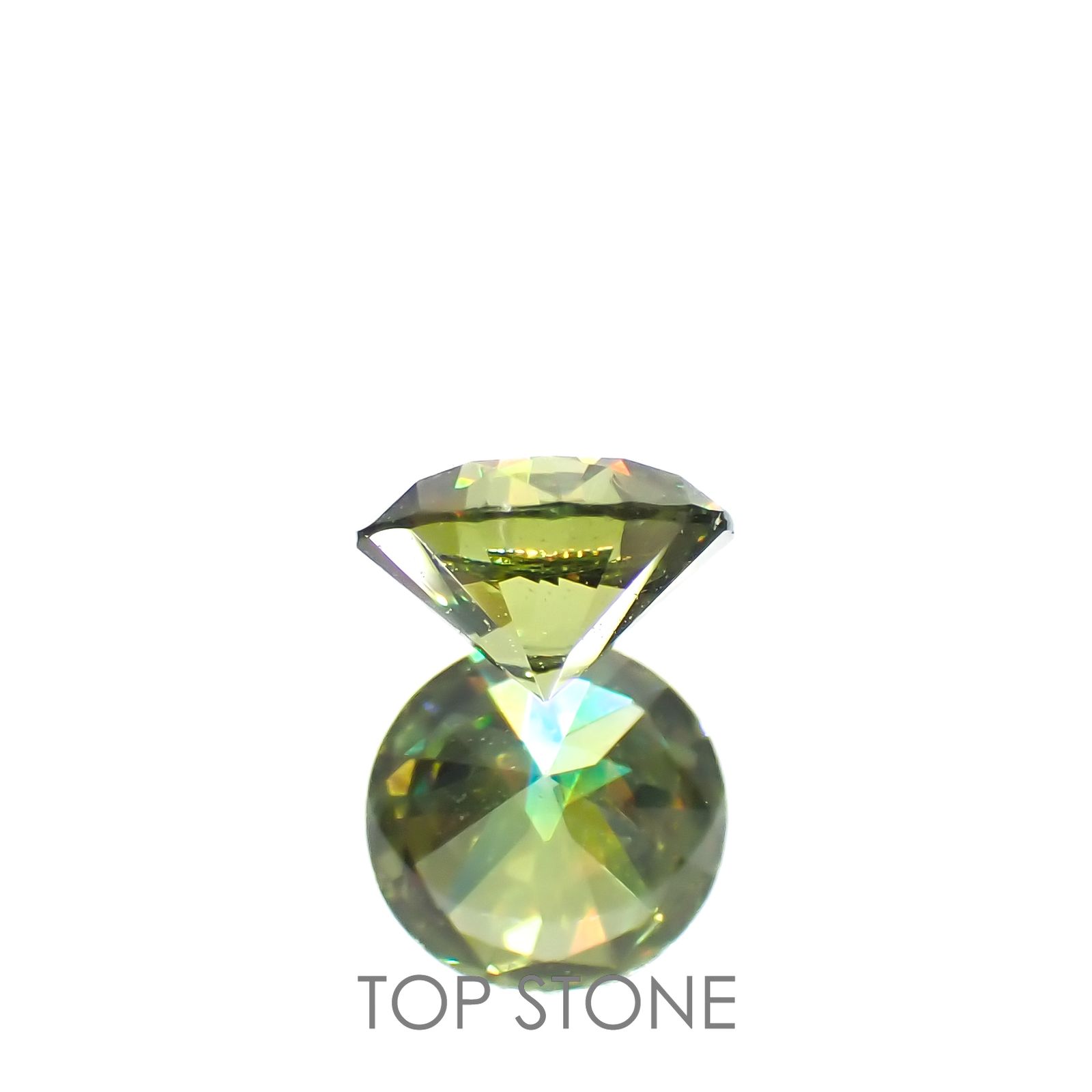 デマントイドガーネット(宝石名デマントイド・ガーネット)ロシア産 0.34ct 識別済[221219468]4.3x4.3mm前後