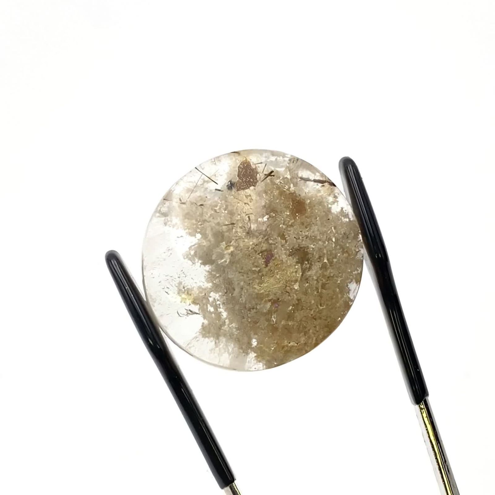 ホワイトガーデンクォーツ ブラジル産 36.00ct / 22.9x22mm前後