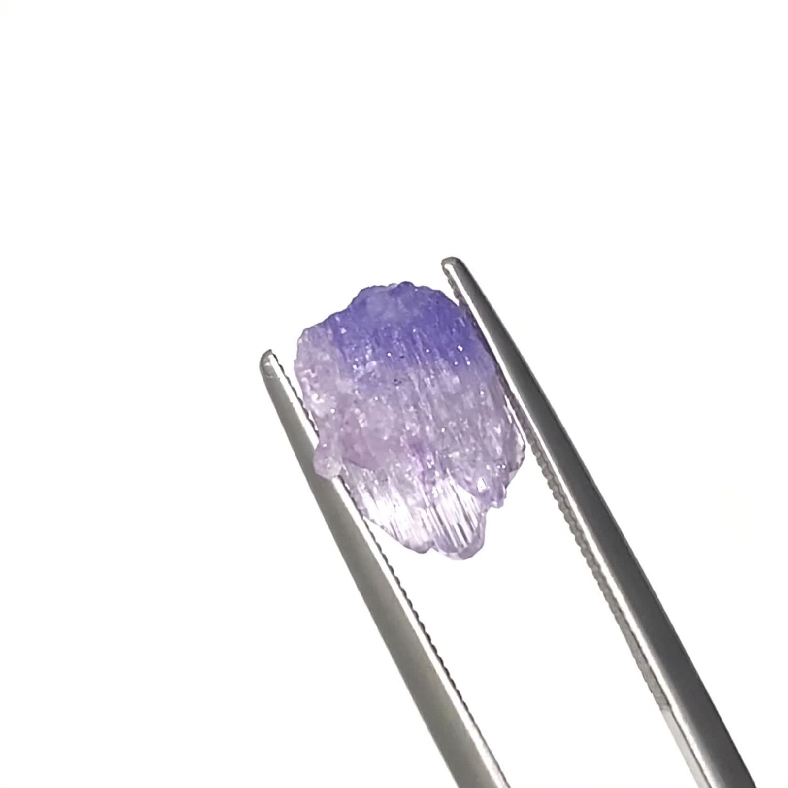 バイカラータンザナイト 原石 タンザニア産 4.01ct / 11.4x8.5mm前後