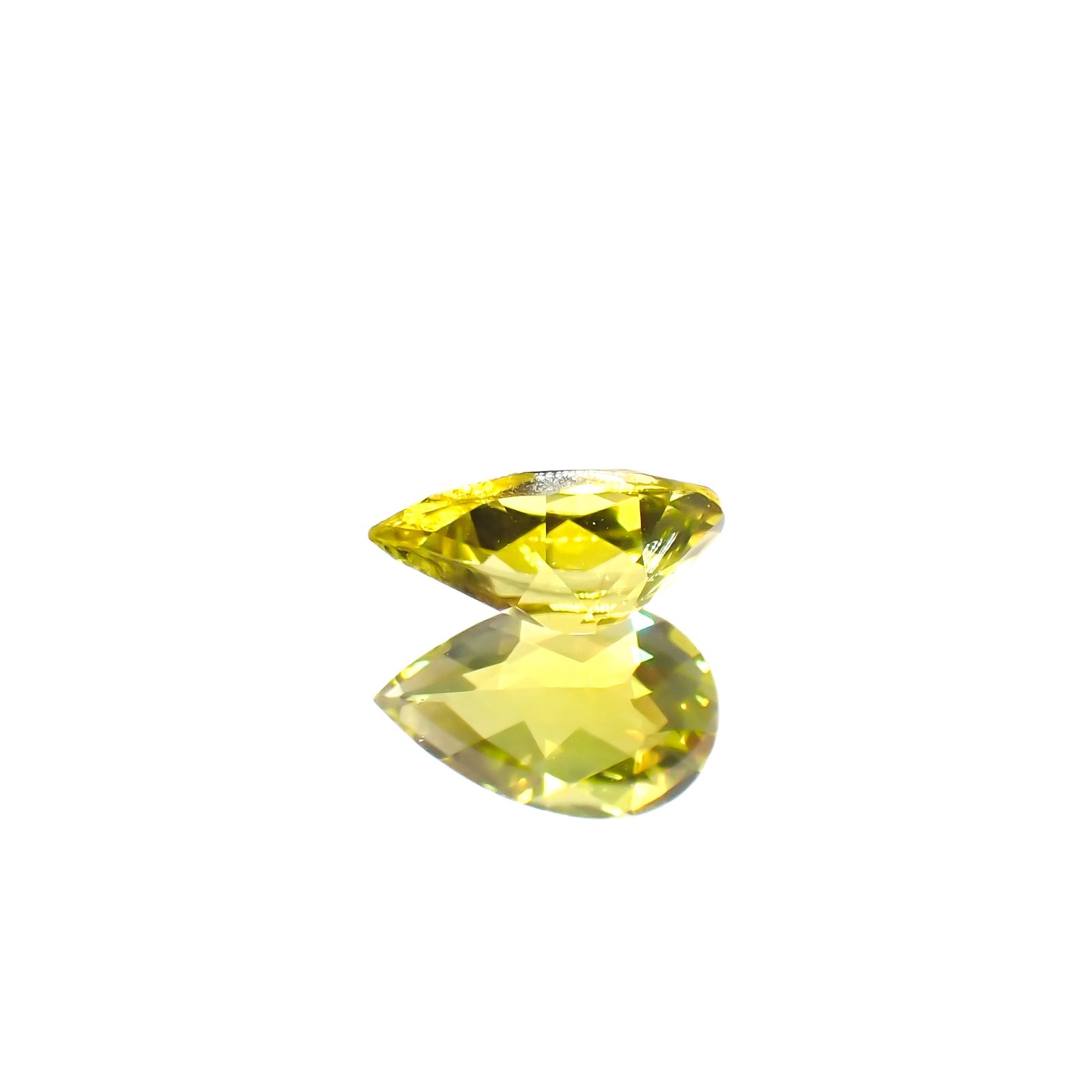 ◇カスタムカット◇カナリートルマリン ザンビア・カナリー鉱山産 0.78ct[240527562]8x4.9mm前後