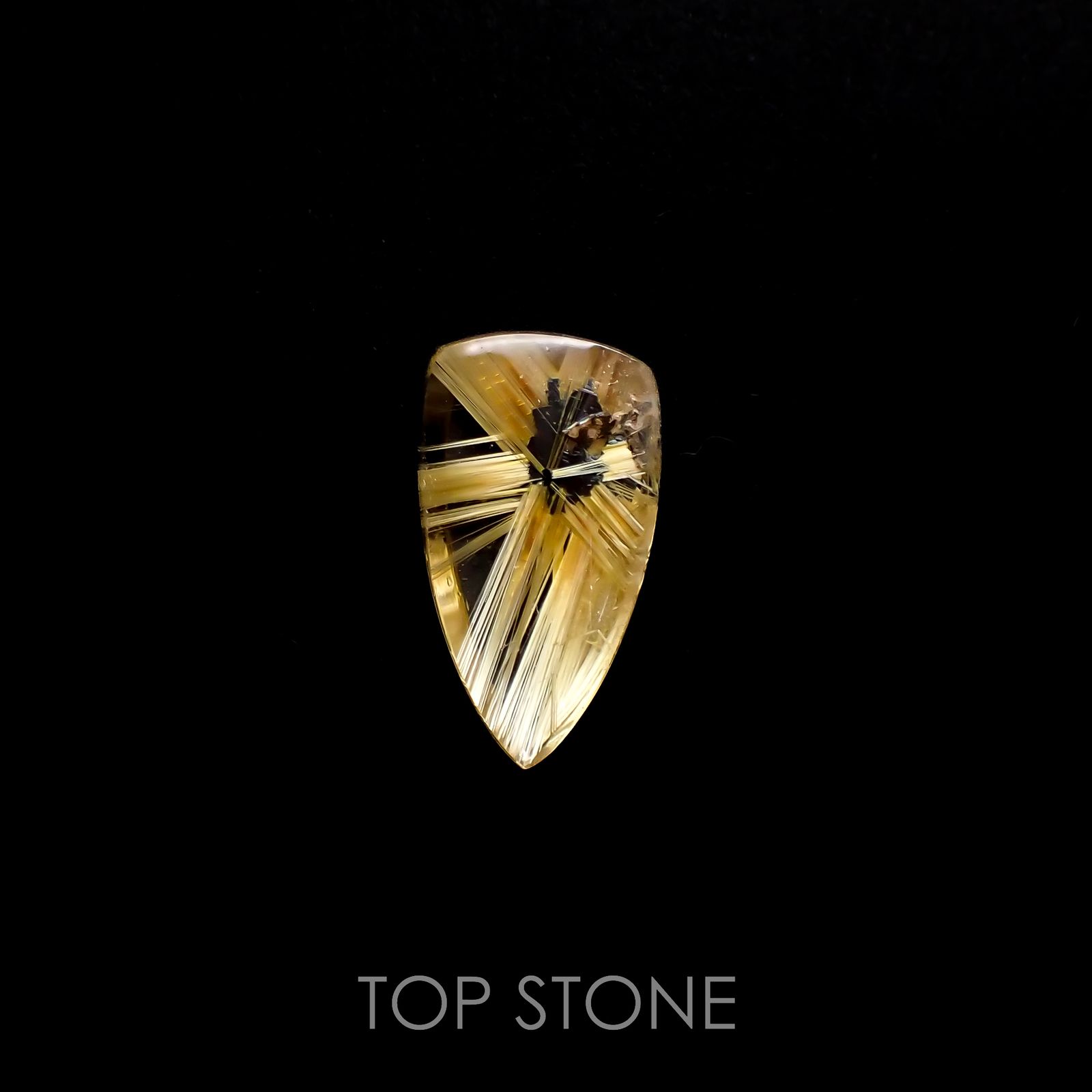 太陽タイチンルチルクォーツ ブラジル産 4.61ct[220716735]15.9x8.8mm前後