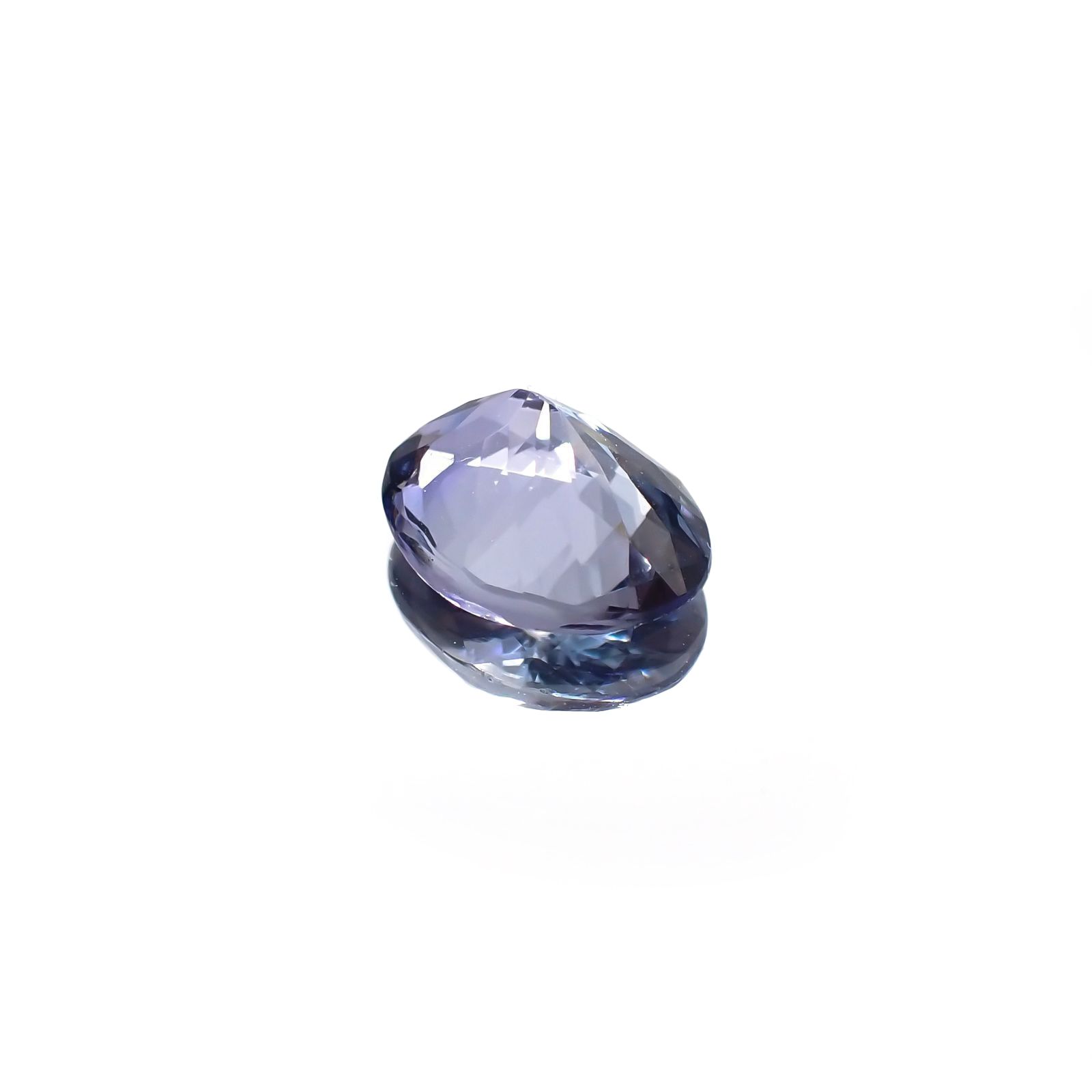 バイカラータンザナイト(宝石名タンザナイト) タンザニア産 ソ付(彩珠) 1.665ct / 8.9x6.8mm前後 [210711829]