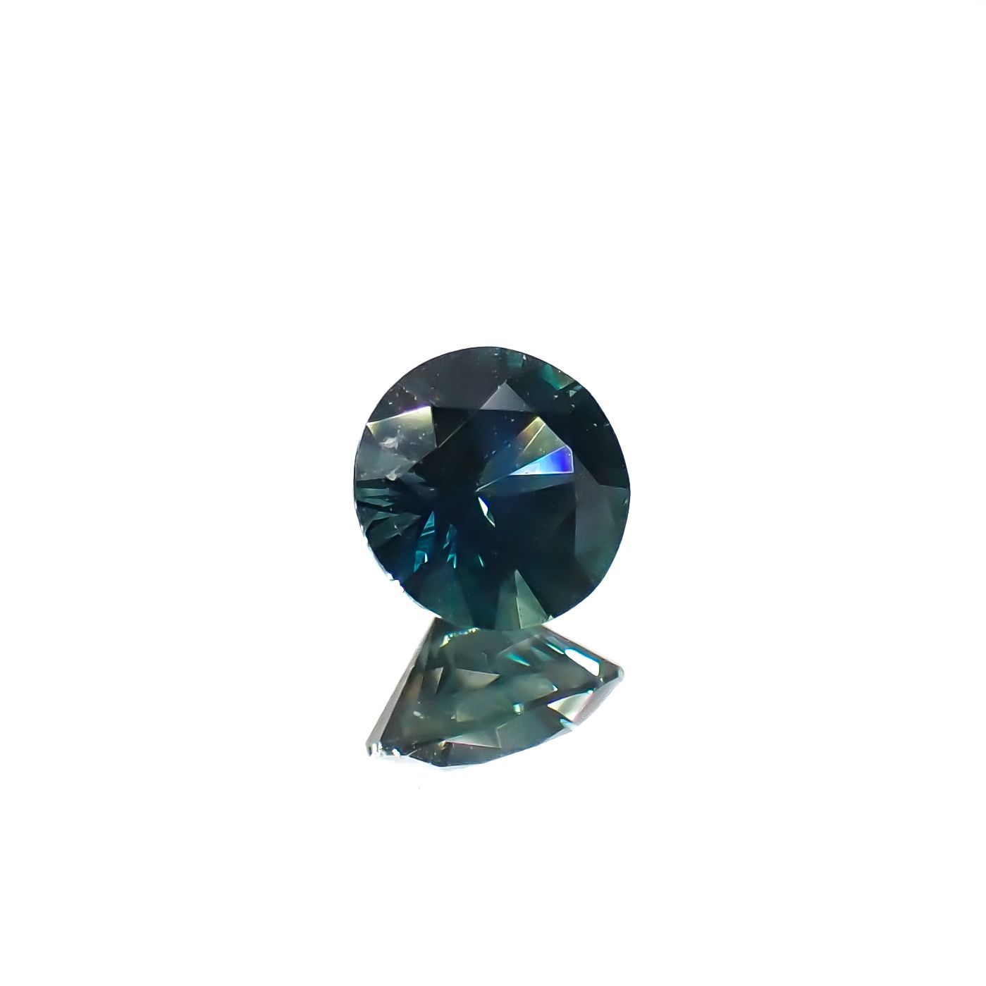 モンタナサファイア(宝石名サファイア)アメリカ・モンタナ州産 0.58ct 識別済[220616653]5.1x5.1mm前後
