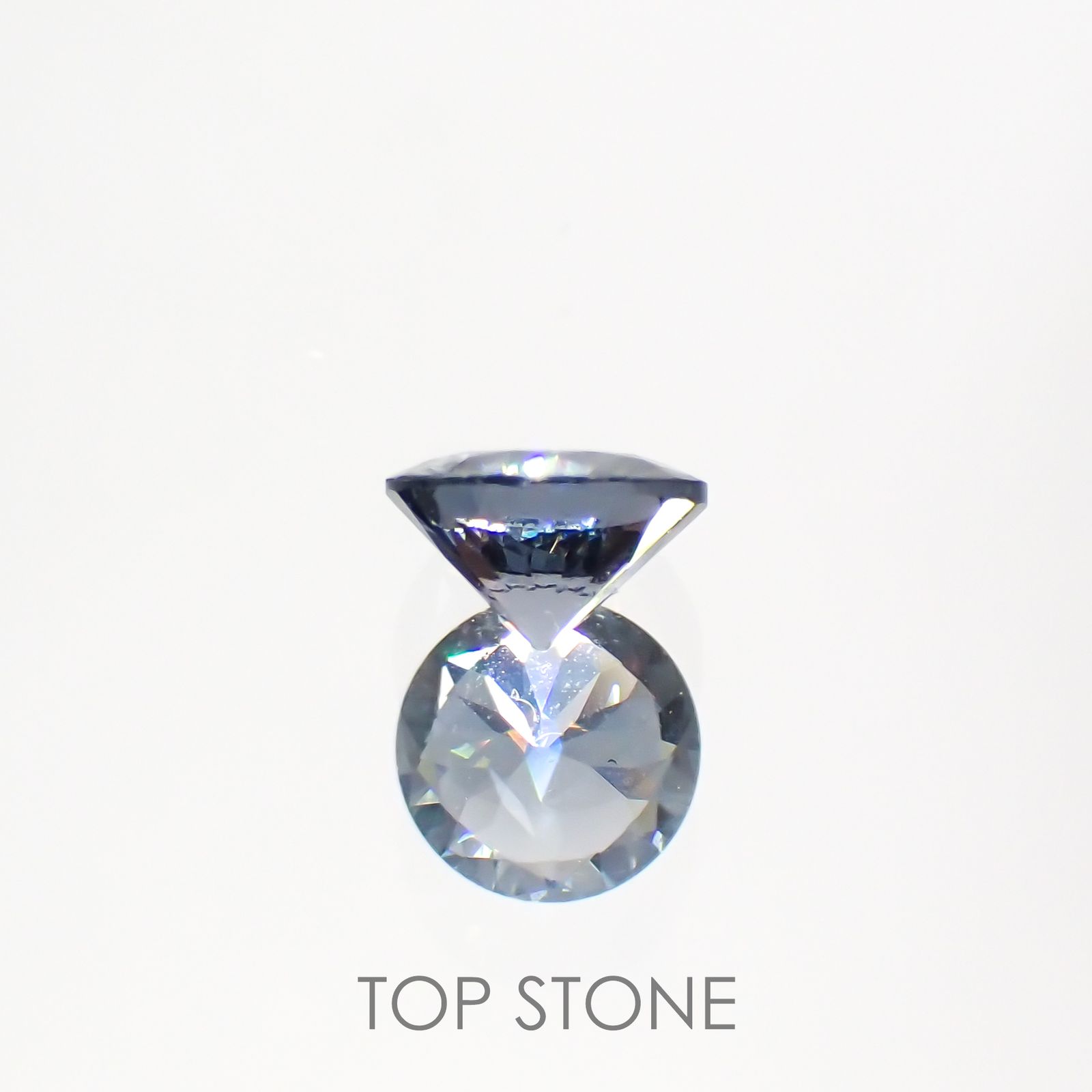グレイッシュブルースピネル ビルマ産 ルース 0.35ct[210913142]4.5×4.5mm前後