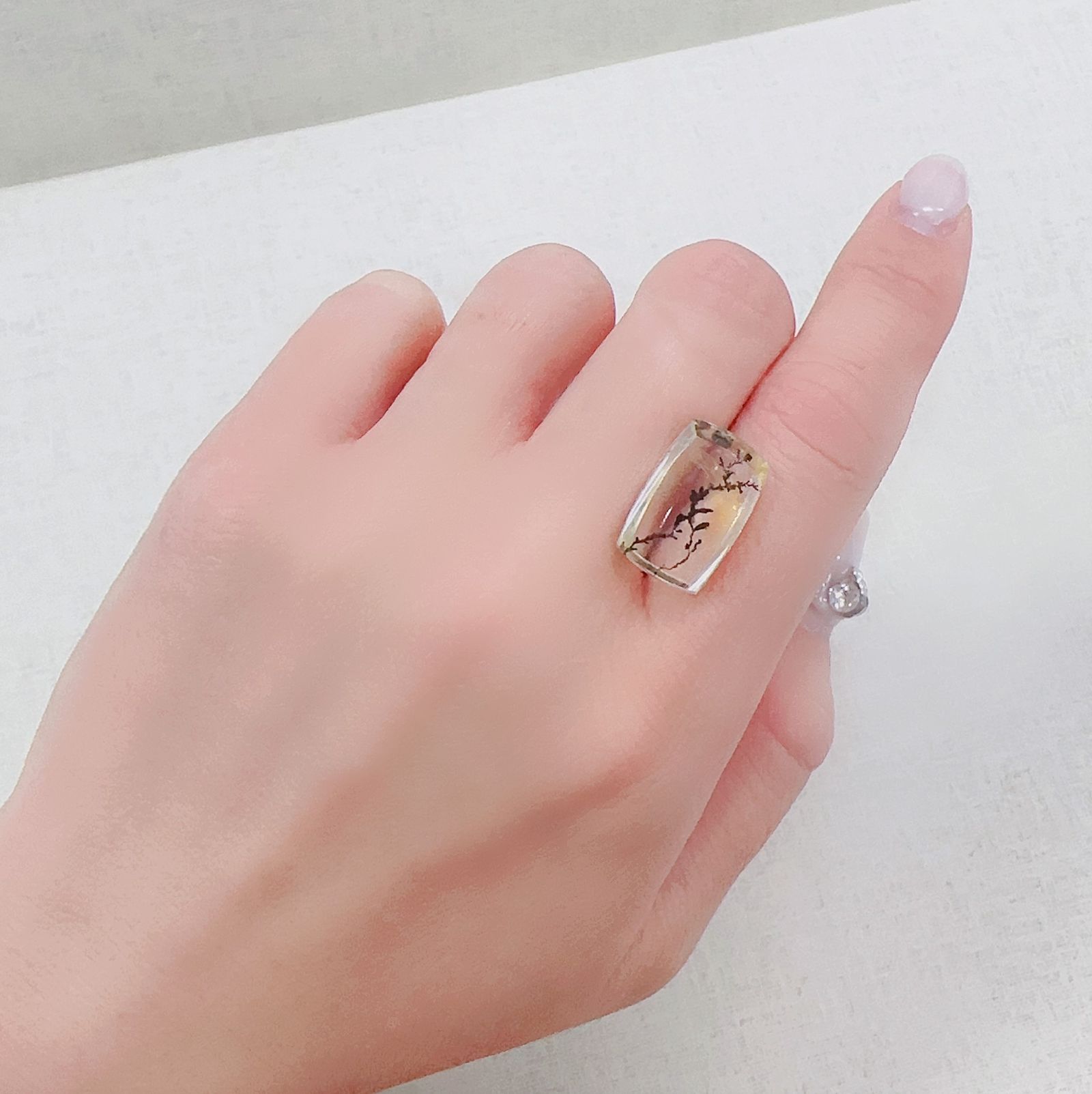 デンドリチッククォーツ ブラジル産 9.86ct[230421736]17.5x11.3mm前後