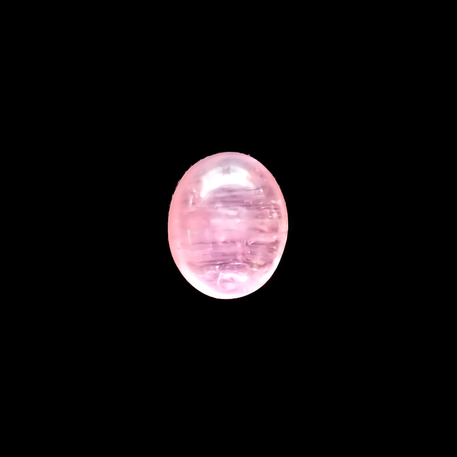 ペツォッタイトキャッツアイ(ラズベリル)(宝石名ペツォッタイト・キャッツアイ) マダガスカル産 0.433ct ソ付(彩珠)[210711983]4.9×3.9mm前後