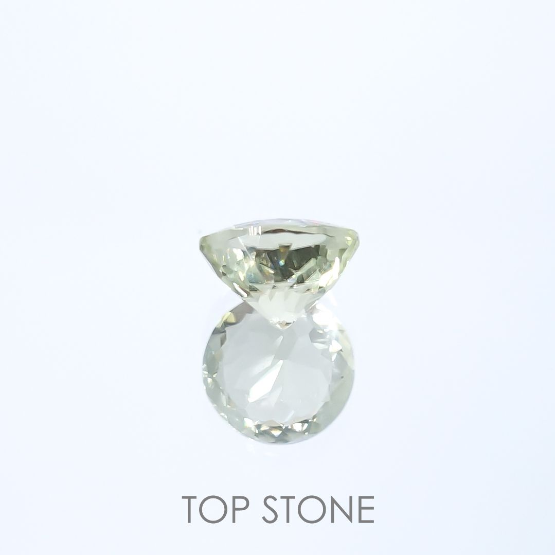 モンテブラサイト(宝石名モンテブラサイト)マダガスカル産 0.55ct 識別済[220817424]5.3x5.2mm前後