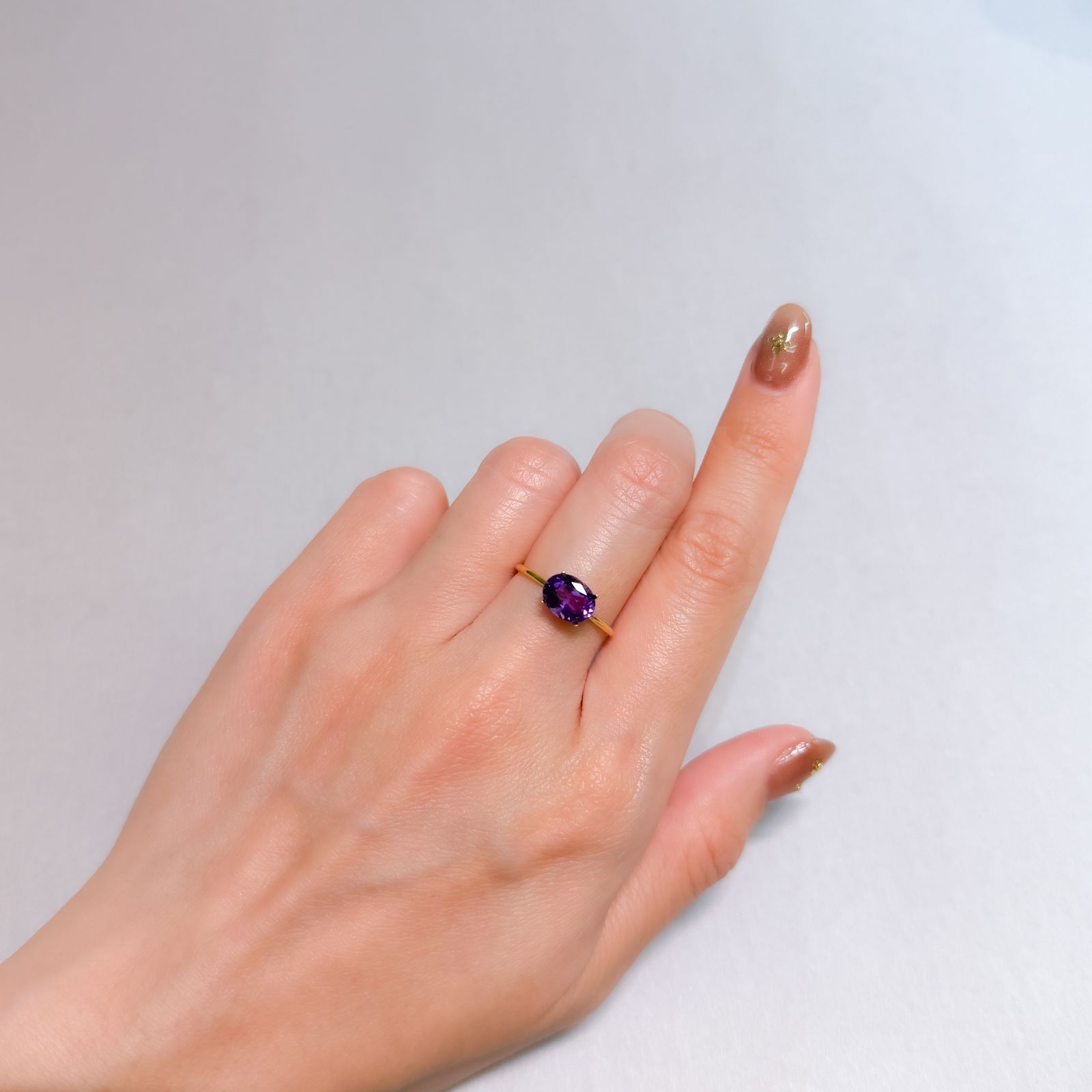 カラーシフトアメジスト ブラジル/ウルグアイ産 1.37ct [250329980]8.2x6.3mm前後