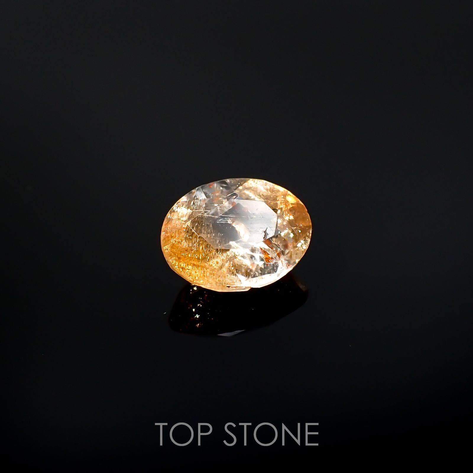 イリュージョンサンストーン インド産 1.70ct[220918099]9x7.1mm前後