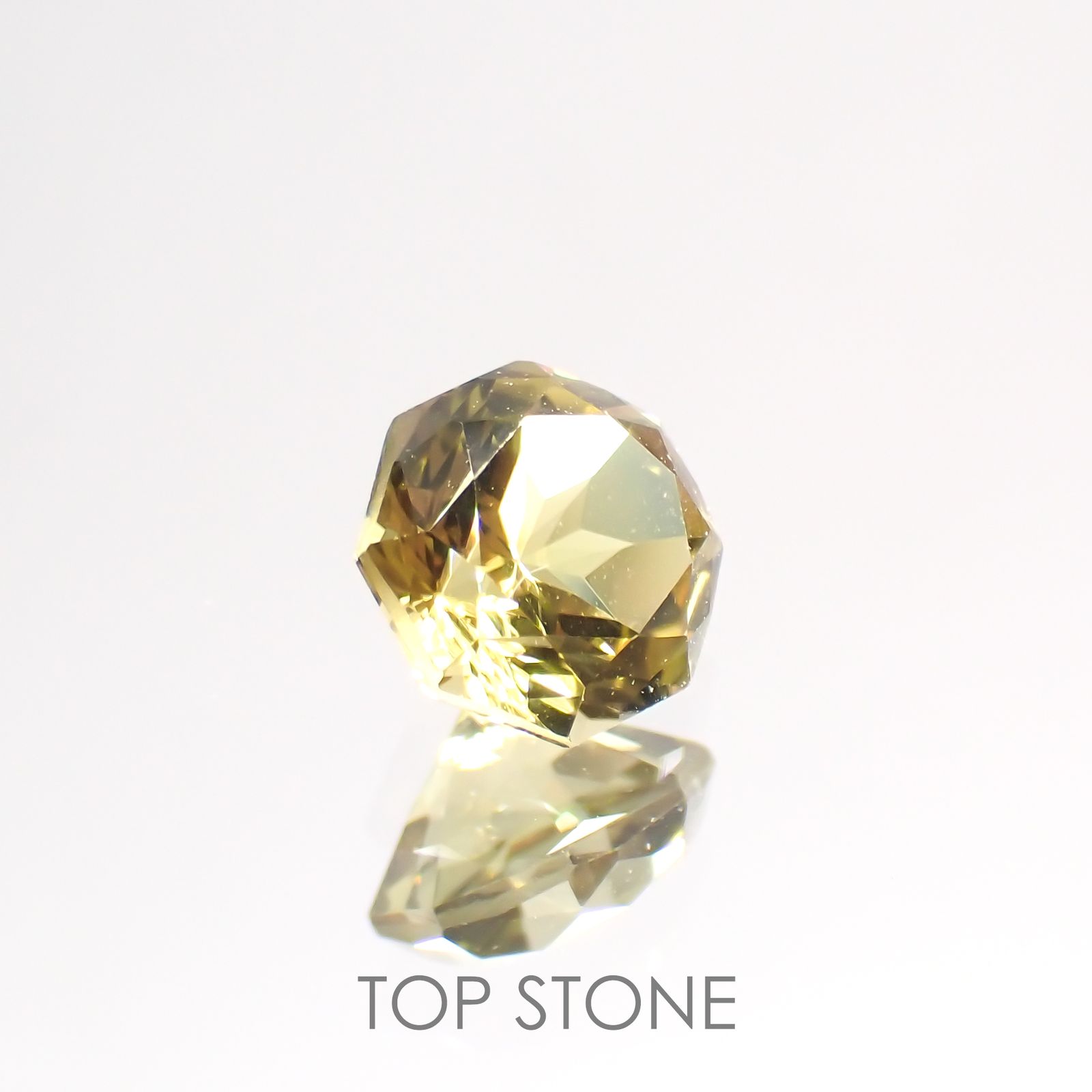 ◇オクタゴンカット◇カナリートルマリンSA(宝石名イエロー・トルマリン) ブラジル/アフリカ産 0.598ct ソ付(彩珠)[20117644]5.1×5.1mm前後