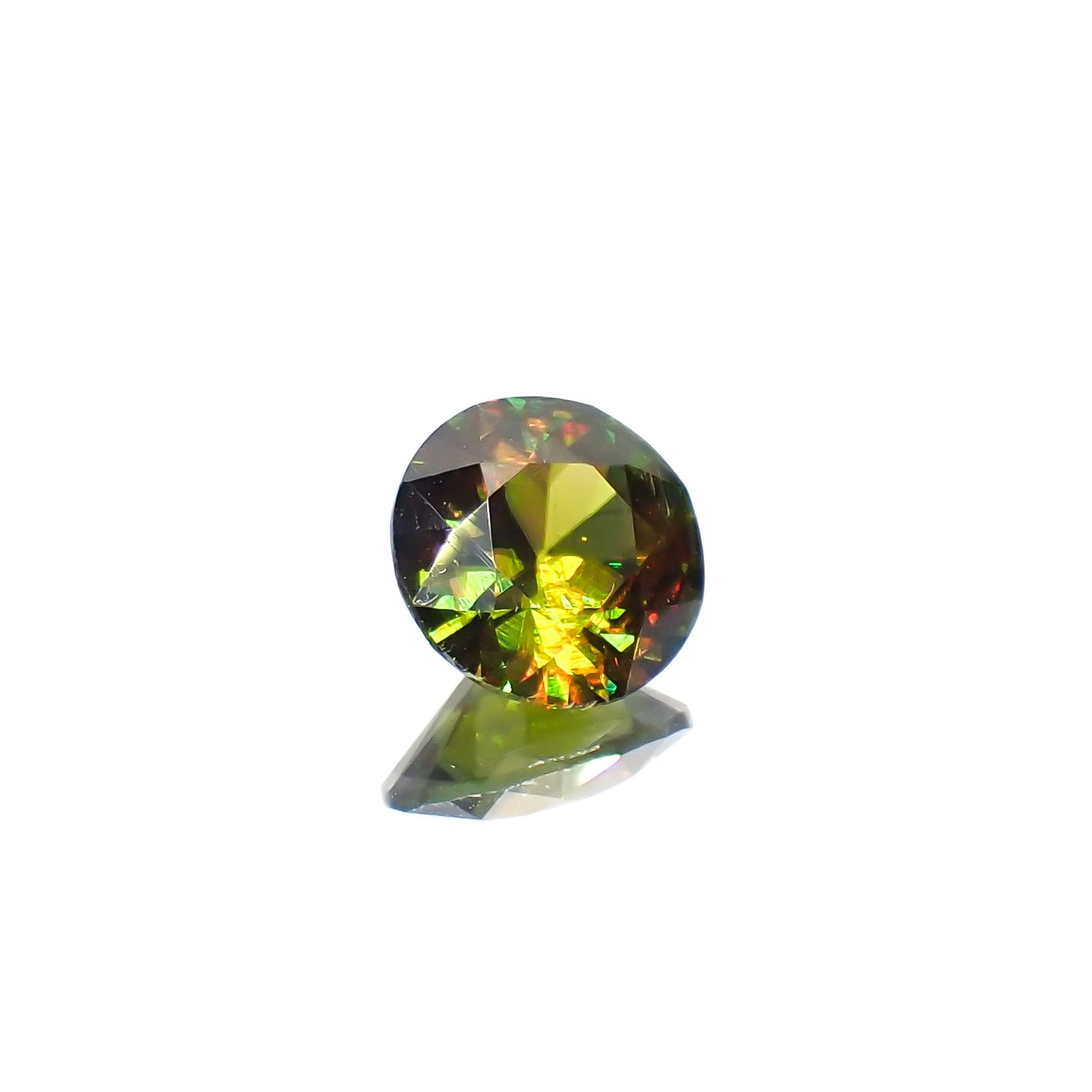 カラーチェンジスフェーン パキスタン産 1.51ct[231224745]7.5x7.4mm前後