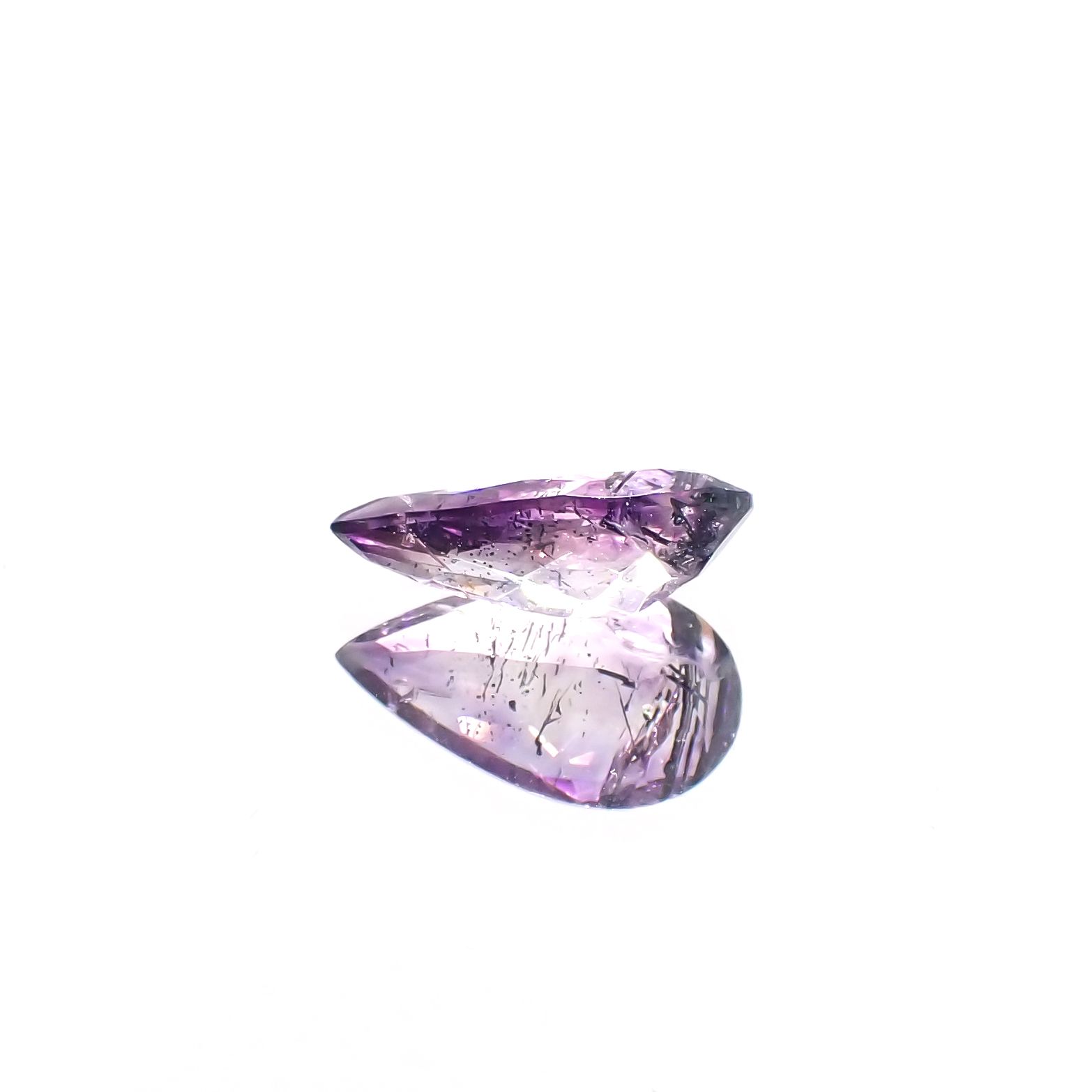 アメジストエレスチャル ナイジェリア産 3.22ct[230622437]15x8.3mm前後