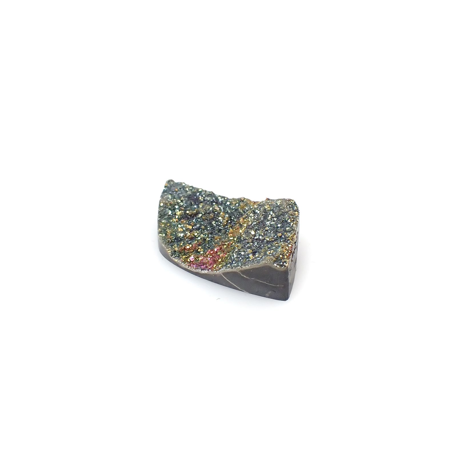 ◇フリーフォーム◇レインボーパイライト 原石 ロシア産 14.79ct[240527472]25x13.2mm前後