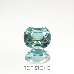 ブルーグリーントルマリン(宝石名グリーン・トルマリン) アフガニスタン産 0.80ct 識別済[211013585]6×5.2mm前後
