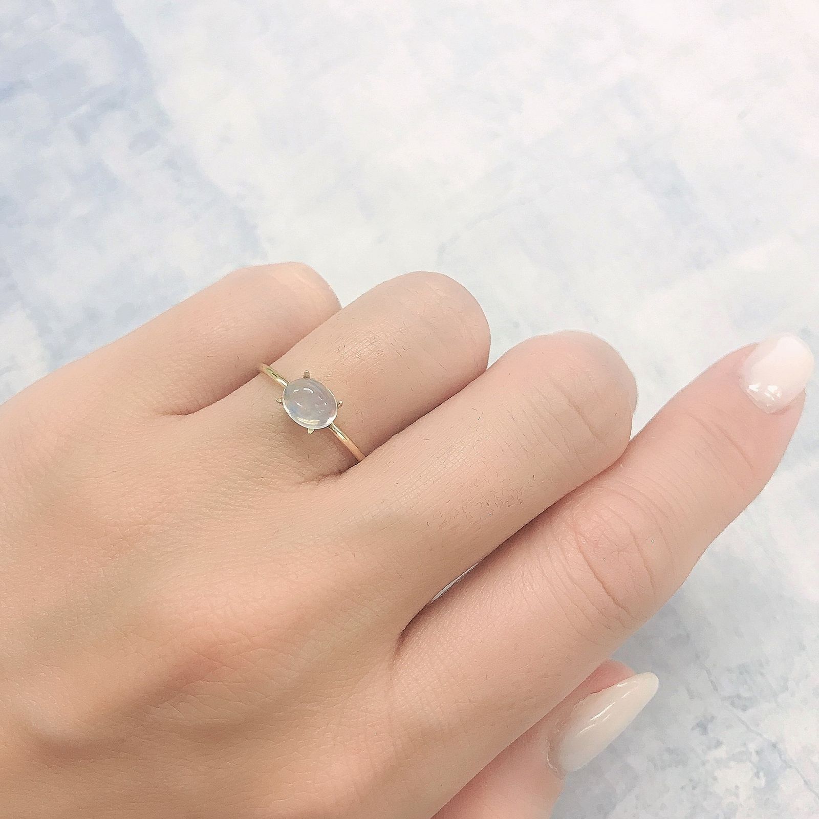 ウォーターオパール メキシコ産 0.65ct[240216401]6.6x5.2mm前後