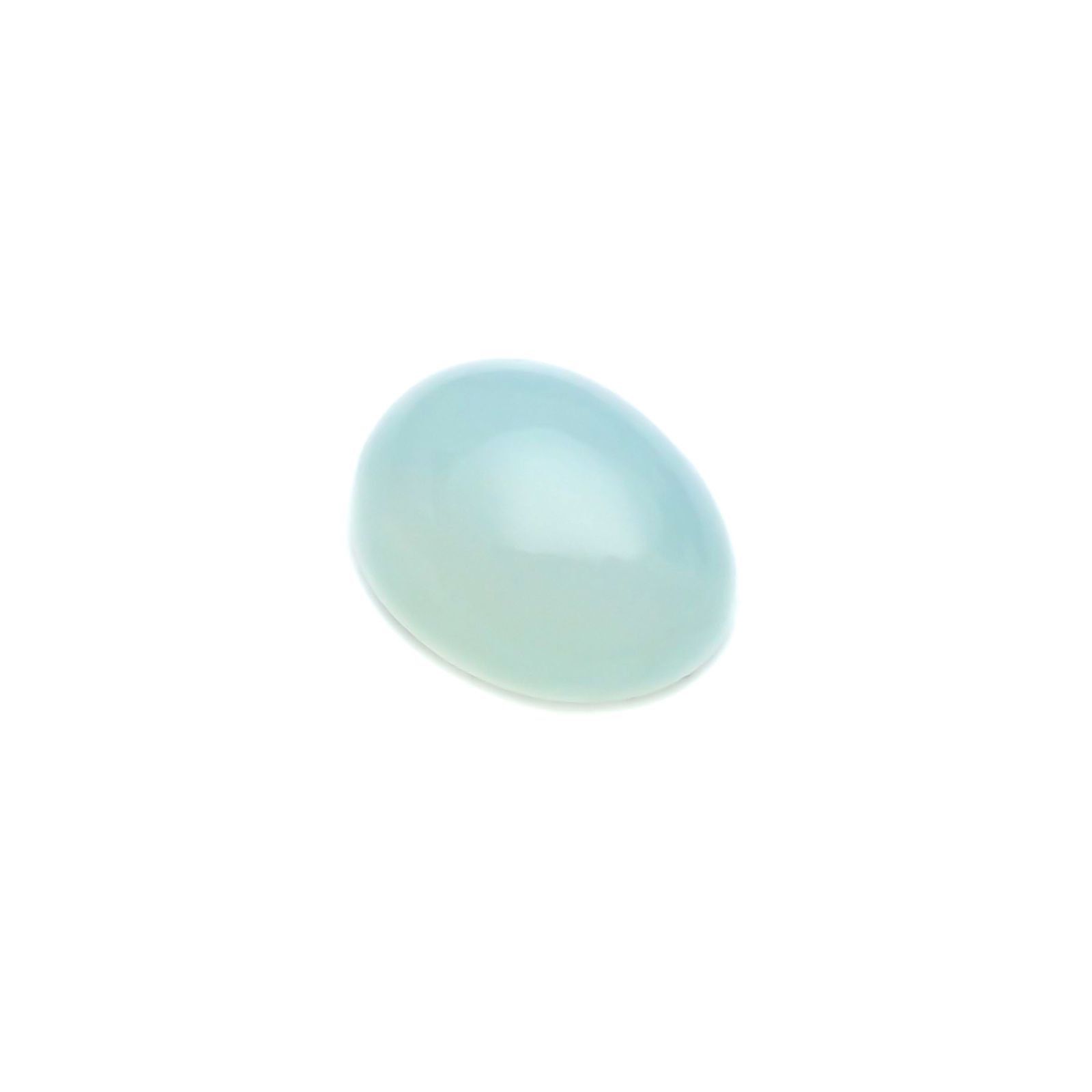 ブルーオパール(宝石名コモンオパール) ペルー産 識別済 1.44ct / 8.9x7.1mm前後 [21039191]