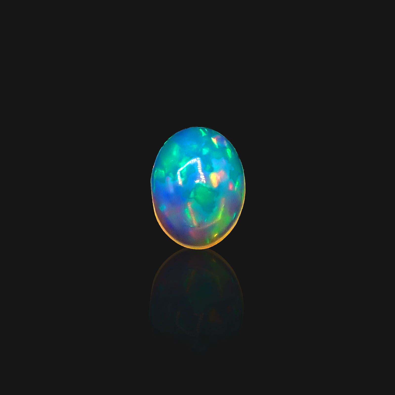 エチオピアオパール(宝石名オパール)エチオピア産 1.13ct 識別済[230722913]8.9x6.9mm前後