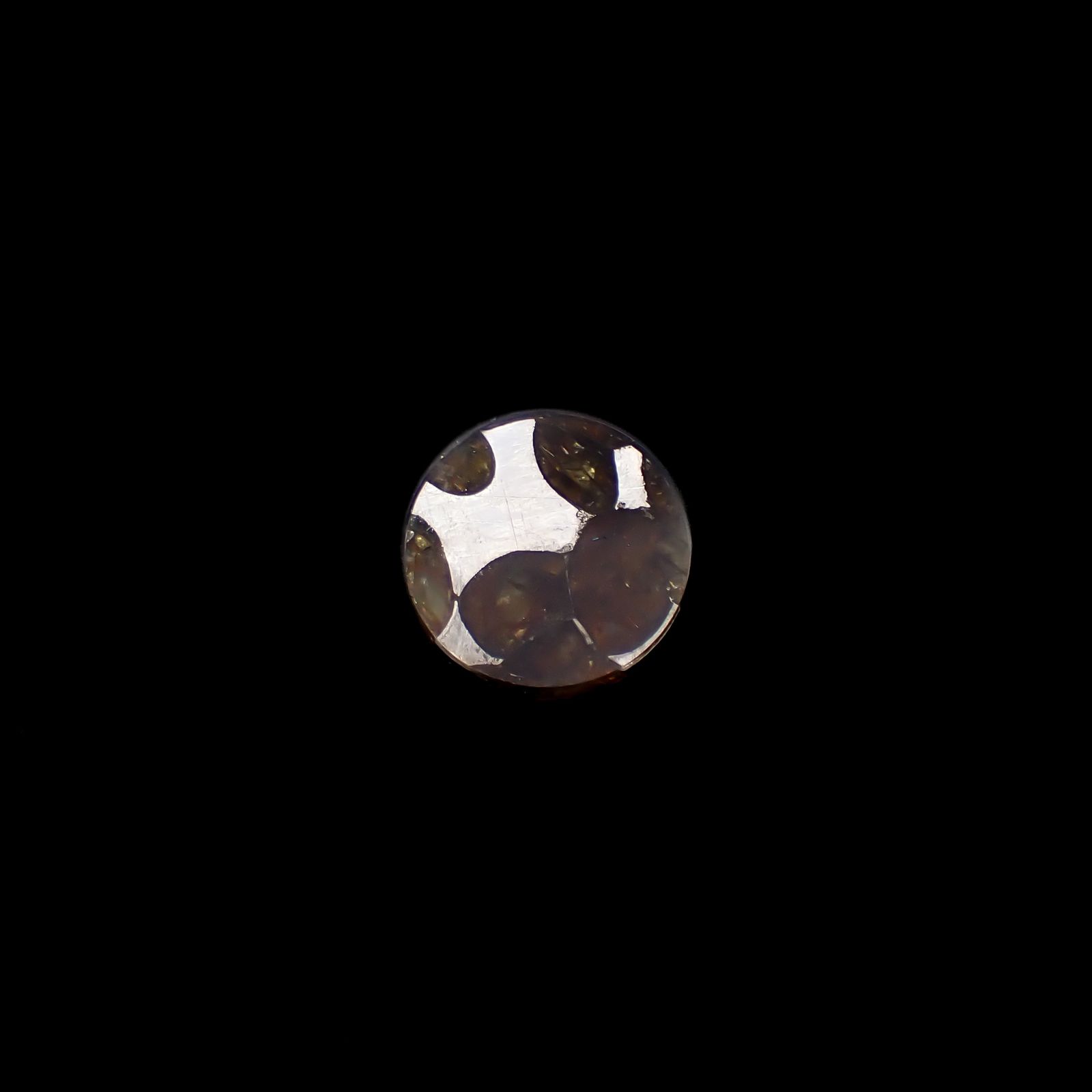 パラサイト隕石Sericho トリプレット 発見地:ケニア 3.53ct[240527647]12.1x12.1mm前後