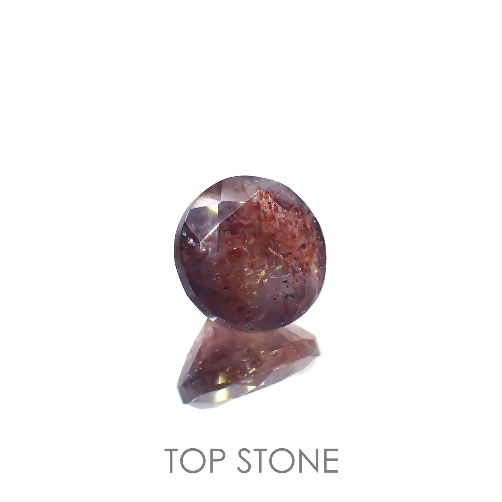 ブラッドショットアイオライト インド産 1.48ct[220616723]7.4x7.3mm前後