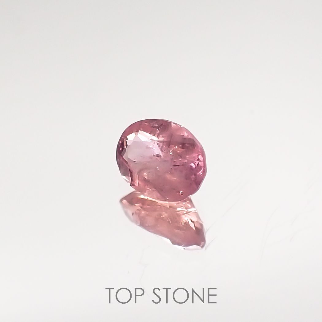 ペツォッタイト(ラズベリル)(宝石名ペツォッタイト) マダガスカル産 0.182ct ソ付(彩珠)[210711801]4×3mm前後