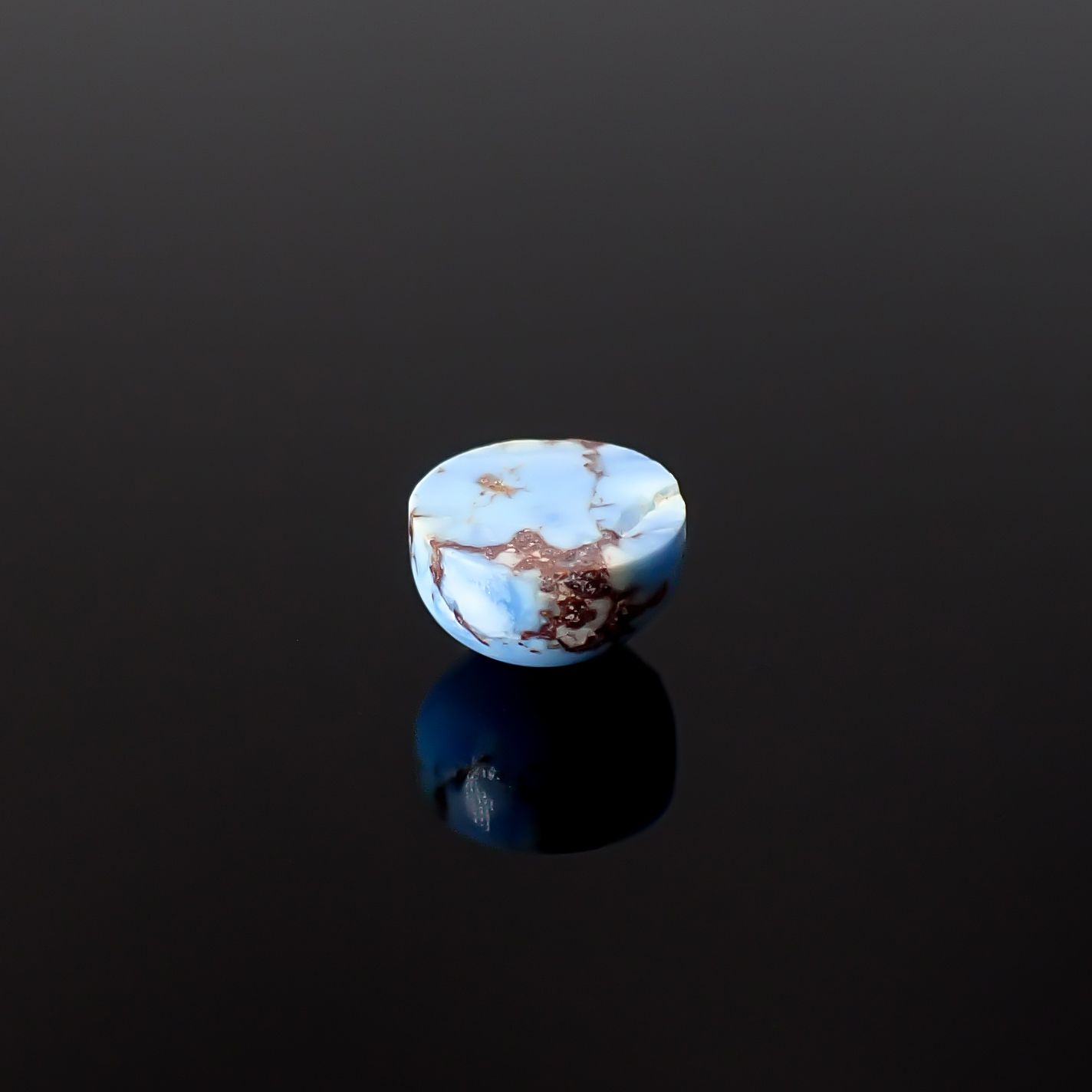 ターコイズ カザフスタン・ゴールデンヒル鉱山産 2.22ct / 7.8x7.8mm前後 [260331874]