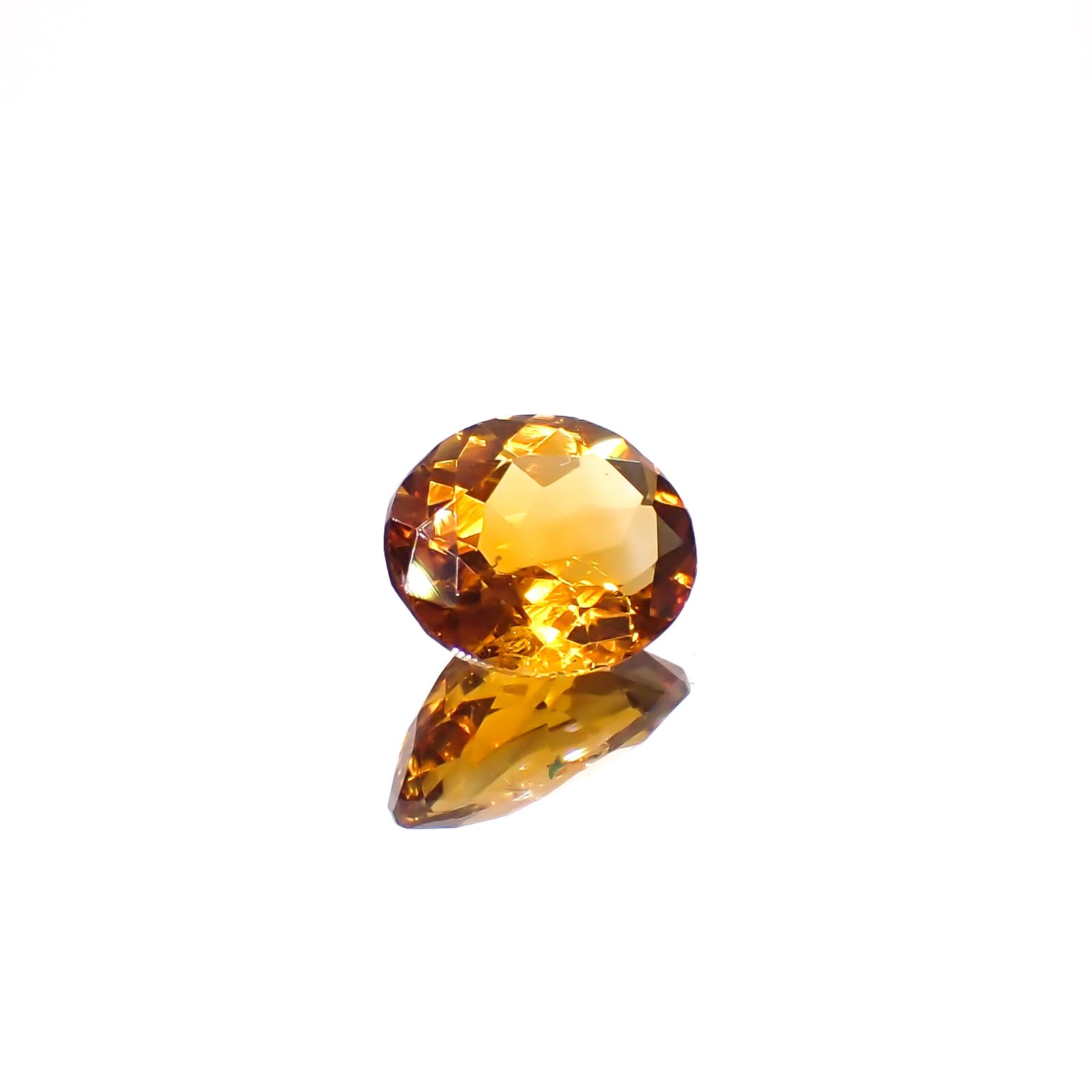 マデイラシトリン ブラジル・ミナスジェライス州産 2.14ct[240427129]9.8x7.9mm前後