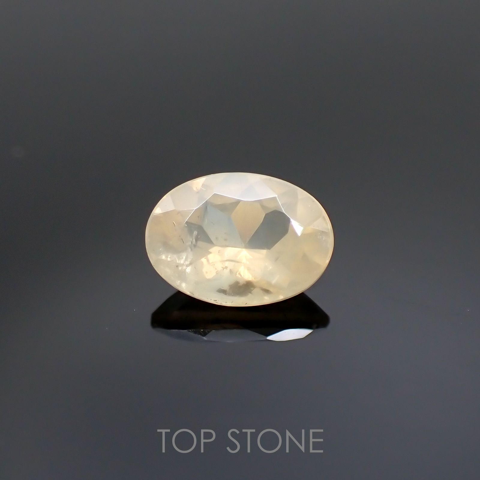 シーライト(宝石名シーライト) 中国産 1.146ct ソ付(彩珠)[20117728]6.5×4.7mm前後