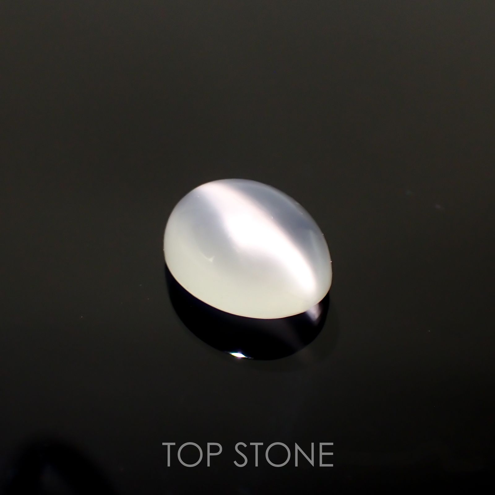 ムーンストーンキャッツアイ(宝石名ムーンストーン・キャッツアイ) インド産 2.86ct 識別済[210812734]10.1×8mm前後
