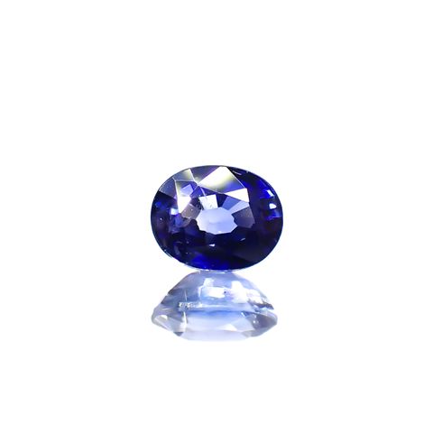 サファイア(宝石名サファイア)スリランカ/マダガスカル産 0.40ct 識別済[241029190]4.5x3.6mm前後