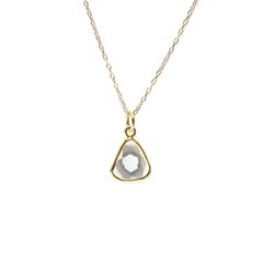 ◇K18仕様◇トラピッチェスライスダイヤモンド ペンダントトップ/チャーム(※チェーン別売り) 1.13ct / 8.6x7.9mm前後 [250430220]