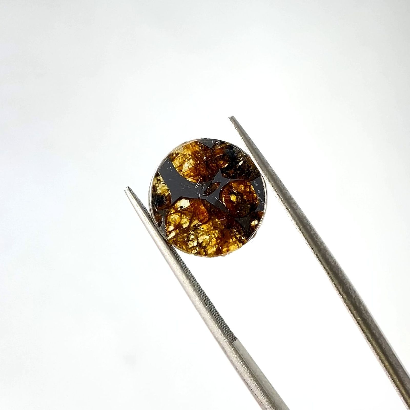 パラサイト隕石Sericho トリプレット 発見地：ケニア 4.00ct / 12.2x12