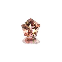 ◇ペンタゴンカット◇バイカラートルマリンSA(宝石名トルマリン) ブラジル/アフリカ産 0.49ct 識別済[21029146]5.2×5.2mm前後